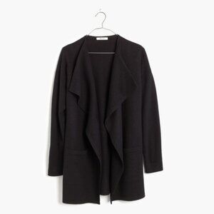 Madewell Meridian Sweater-Jacket, Black, Size XXS/XS